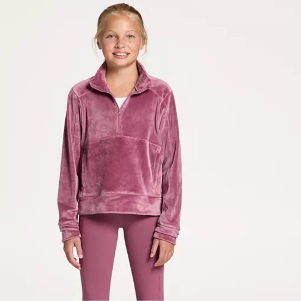 DG2‎ Girls' Sportswear Velour Pullover Purple Hoodie NWT Size L (14)